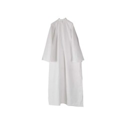 Robe blanche manches longues avec housse de protection
